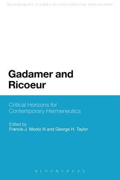 portada gadamer and ricoeur (en Inglés)