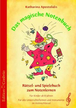 portada Das magische Notenbuch: Rätsel- und Spielebuch zum Notenlernen im Violinschlüssel