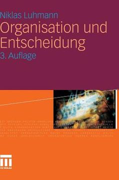 portada Organisation Und Entscheidung (in German)