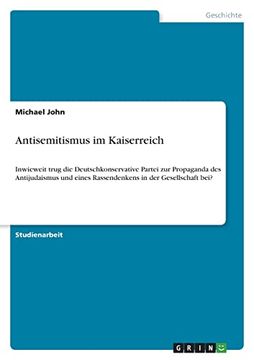 portada Antisemitismus im Kaiserreich (en Alemán)