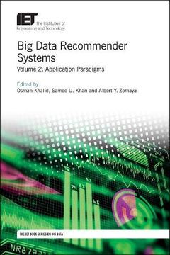 portada Big Data Recommender Systems: Application Paradigms (Computing and Networks) (in English)