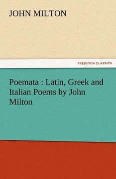 portada poemata: latin, greek and italian poems by john milton (en Inglés)