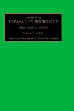 portada research in community sociology: new communities in a changing world vol 6 (en Inglés)