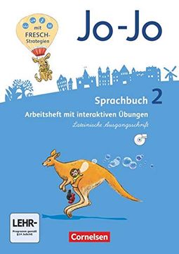 portada Jo-Jo Sprachbuch - Allgemeine Ausgabe - Neubearbeitung 2016: 20 Schuljahr - Arbeitsheft in Lateinischer Ausgangsschrift mit Cd-Rom: Mit Interaktiven Übungen (in German)