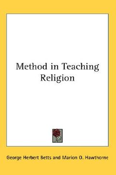 portada method in teaching religion (en Inglés)