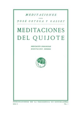 portada Meditaciones del Quijote