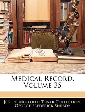 portada medical record, volume 35 (en Inglés)