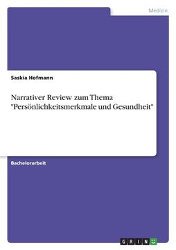 portada Narrativer Review zum Thema Persönlichkeitsmerkmale und Gesundheit (in German)