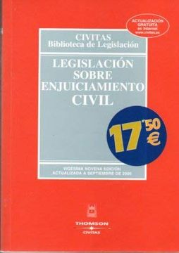 portada Legislacion Sobre Enjuiciamiento Civil (29ª Ed. )