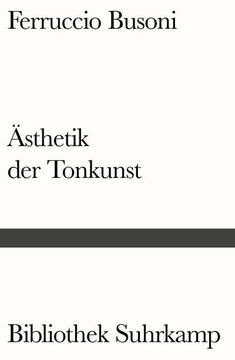 portada Entwurf Einer Neuen Ästhetik der Tonkunst (en Alemán)