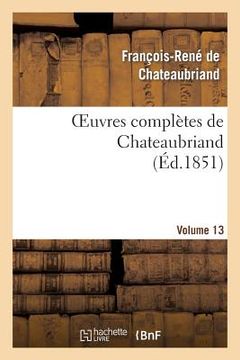 portada Oeuvres Complètes de Chateaubriand. Volume 13 (in French)