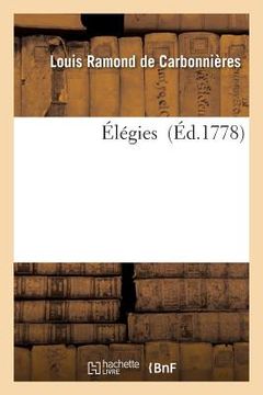 portada Élégies (in French)