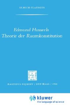 portada edmund husserls theorie der raumkonstitution (en Inglés)