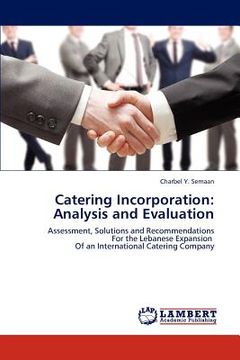 portada catering incorporation: analysis and evaluation (en Inglés)