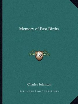 portada memory of past births (en Inglés)