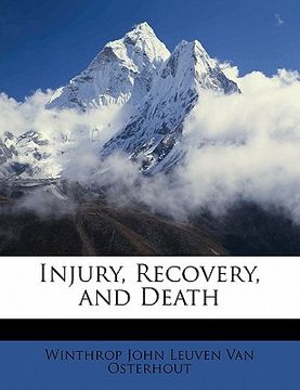 portada injury, recovery, and death (en Inglés)