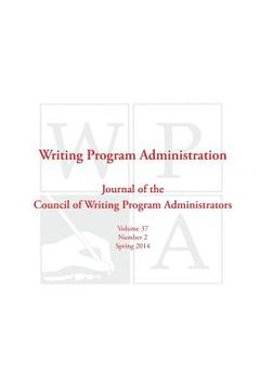 portada Wpa: Writing Program Administration 37.2 (Spring 2014)