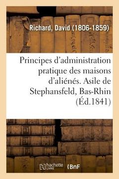 portada Programme de Quelques Principes d'Administration Pratique Des Maisons d'Aliénés (in French)