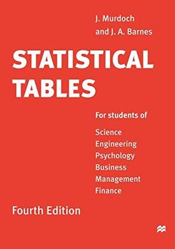 portada Statistical Tables: For students of Science Engineering Psychology Business Management Finance