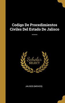 portada Codigo de Procedimientos Civiles del Estado de Jalisco.