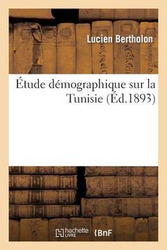 portada Étude Démographique Sur La Tunisie (en Francés)