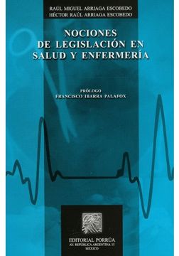 portada Nociones De Legislacion En Salud Y Enfermeria
