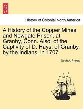 portada a history of the copper mines and newgate prison, at granby, conn. also, of the captivity of d. hays, of granby, by the indians, in 1707. (en Inglés)