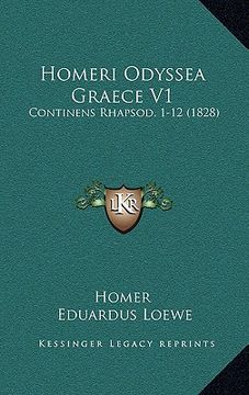 portada homeri odyssea graece v1: continens rhapsod. 1-12 (1828) (en Inglés)