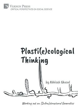 portada Plasti(E)Cological Thinking: Working out an (Infra)Structural Geoerotics (Critical Perspectives on Social Science) (en Inglés)