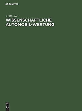 portada Wissenschaftliche Automobil-Wertung (in German)