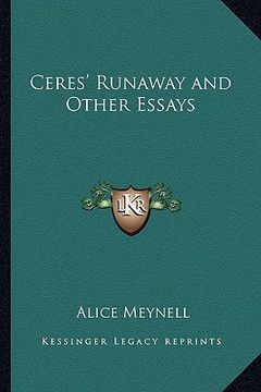 portada ceres' runaway and other essays (en Inglés)