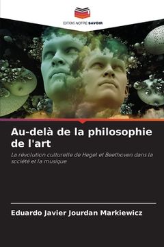 portada Au-delà de la philosophie de l'art (in French)