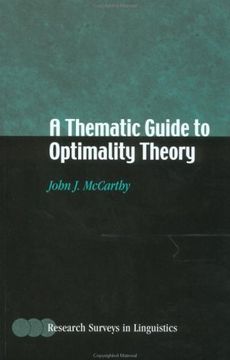 portada A Thematic Guide to Optimality Theory Paperback (Research Surveys in Linguistics) (en Inglés)