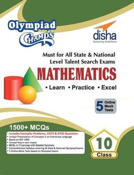 portada Olympiad Champs Mathematics Class 10 with 5 Mock Online Olympiad Tests (en Inglés)