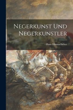 portada Negerkunst Und Negerkunstler (en Inglés)