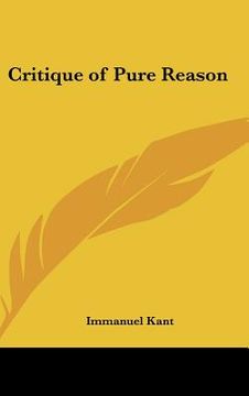 portada critique of pure reason (in English)