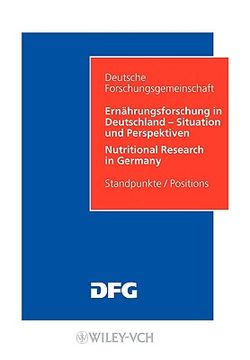 portada ernahrungsforschung in deutschland - situation und perspektiven / nutritional research in germany (en Inglés)