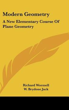 portada modern geometry: a new elementary course of plane geometry (in English)
