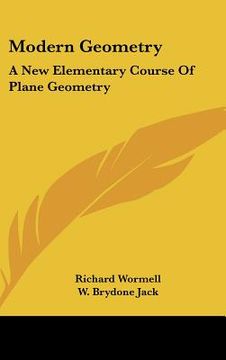 portada modern geometry: a new elementary course of plane geometry (en Inglés)