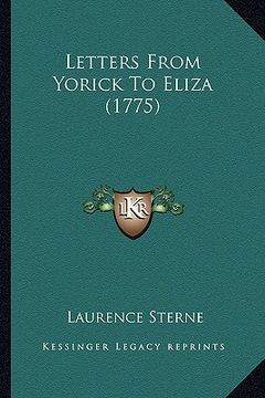 portada letters from yorick to eliza (1775) (in English)