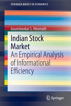 portada Indian Stock Market: An Empirical Analysis of Informational Efficiency (en Inglés)