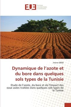 portada Dynamique de l'azote et du bore dans quelques sols types de la Tunisie