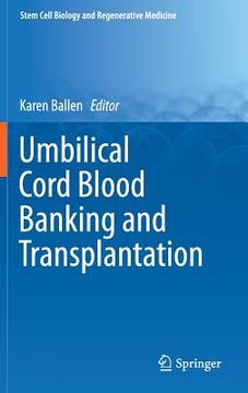 portada Umbilical Cord Blood Banking and Transplantation (en Inglés)