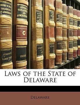 portada laws of the state of delaware (en Inglés)