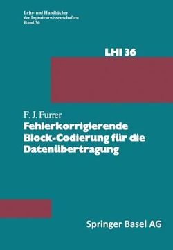 portada Fehlerkorrigierende Block-Codierung Für Die Datenübertragung (en Alemán)