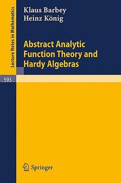 portada abstract analytic function theory and hardy algebras (in English)