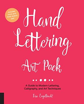 portada Hand Lettering Art Pack: A Guide to Modern Lettering, Calligraphy, and Art Techniques-Includes book and lined sketch pad
