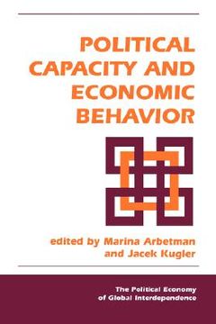 portada political capacity and economic behavior (in English)