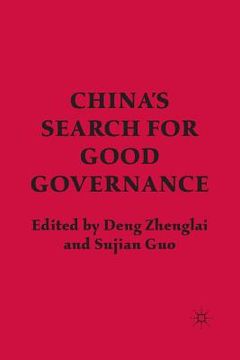 portada China's Search for Good Governance (en Inglés)
