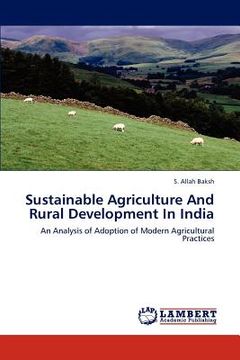 portada sustainable agriculture and rural development in india (en Inglés)
